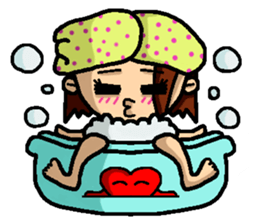 Hot-blooded girl sticker #7398449