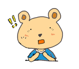 Emotion of Bear sticker #7398613