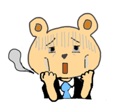 Emotion of Bear sticker #7398624