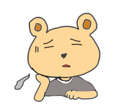 Emotion of Bear sticker #7398628