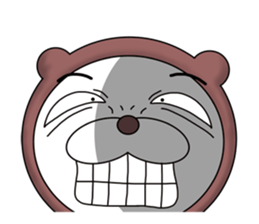 A bear in a leotard makes you happy. sticker #7399129