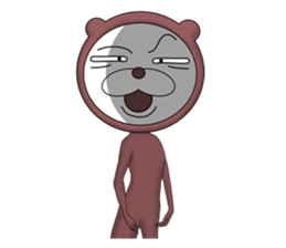 A bear in a leotard makes you happy. sticker #7399131