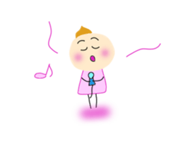 Yuki who loves an enka ballad. sticker #7399263