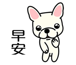Cute French Bulldog 1 sticker #7399329