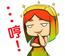 Anthropomorphic Taiwan mango NO.2 sticker #7399577