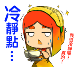 Anthropomorphic Taiwan mango NO.2 sticker #7399578