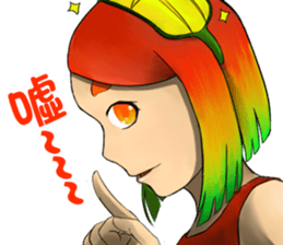 Anthropomorphic Taiwan mango NO.2 sticker #7399587