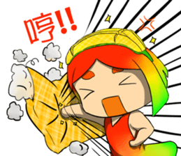 Anthropomorphic Taiwan mango NO.2 sticker #7399589