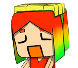 Anthropomorphic Taiwan mango NO.2 sticker #7399590