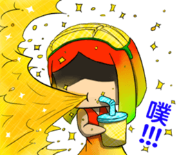 Anthropomorphic Taiwan mango NO.2 sticker #7399601