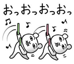 Daily life of white bear 3 sticker #7399616