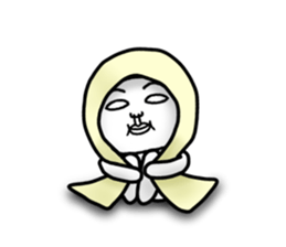 Daily life of white bear 3 sticker #7399627