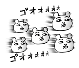 Daily life of white bear 3 sticker #7399630