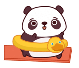 Malwynn the Panda Bear Cute Summer Fun sticker #7399652