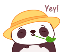 Malwynn the Panda Bear Cute Summer Fun sticker #7399654