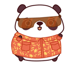 Malwynn the Panda Bear Cute Summer Fun sticker #7399655