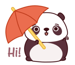 Malwynn the Panda Bear Cute Summer Fun sticker #7399656
