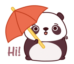 Malwynn the Panda Bear Cute Summer Fun sticker #7399656