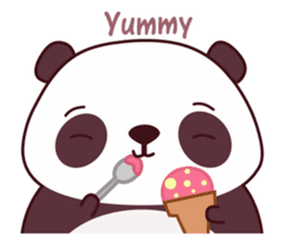 Malwynn the Panda Bear Cute Summer Fun sticker #7399657