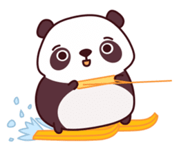 Malwynn the Panda Bear Cute Summer Fun sticker #7399659