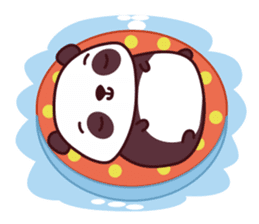 Malwynn the Panda Bear Cute Summer Fun sticker #7399660