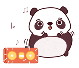 Malwynn the Panda Bear Cute Summer Fun sticker #7399661