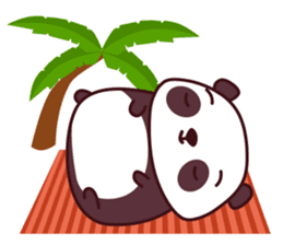 Malwynn the Panda Bear Cute Summer Fun sticker #7399662
