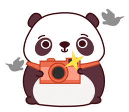 Malwynn the Panda Bear Cute Summer Fun sticker #7399664