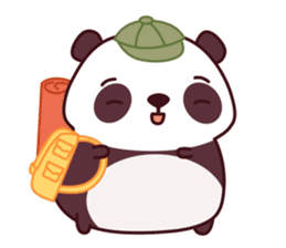 Malwynn the Panda Bear Cute Summer Fun sticker #7399665