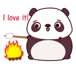 Malwynn the Panda Bear Cute Summer Fun sticker #7399666