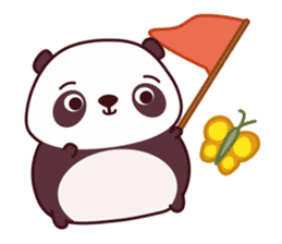 Malwynn the Panda Bear Cute Summer Fun sticker #7399667