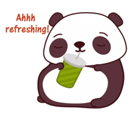 Malwynn the Panda Bear Cute Summer Fun sticker #7399668
