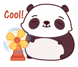 Malwynn the Panda Bear Cute Summer Fun sticker #7399669