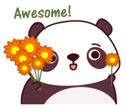 Malwynn the Panda Bear Cute Summer Fun sticker #7399672