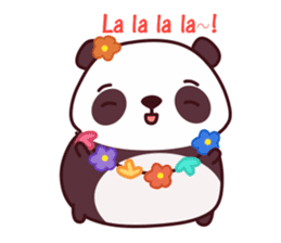 Malwynn the Panda Bear Cute Summer Fun sticker #7399673