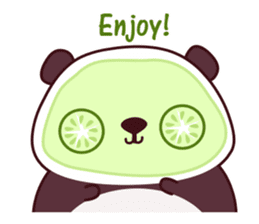 Malwynn the Panda Bear Cute Summer Fun sticker #7399675