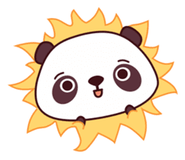 Malwynn the Panda Bear Cute Summer Fun sticker #7399677