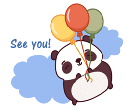 Malwynn the Panda Bear Cute Summer Fun sticker #7399680