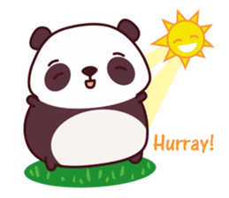 Malwynn the Panda Bear Cute Summer Fun sticker #7399682