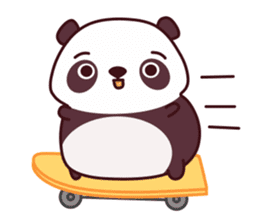 Malwynn the Panda Bear Cute Summer Fun sticker #7399686