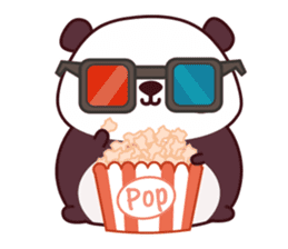 Malwynn the Panda Bear Cute Summer Fun sticker #7399687