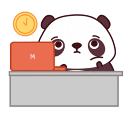 Malwynn the Panda Bear Cute Summer Fun sticker #7399688