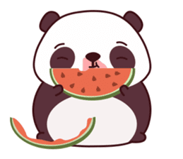 Malwynn the Panda Bear Cute Summer Fun sticker #7399689