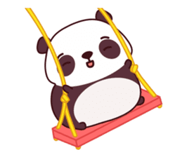 Malwynn the Panda Bear Cute Summer Fun sticker #7399690