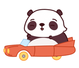 Malwynn the Panda Bear Cute Summer Fun sticker #7399691