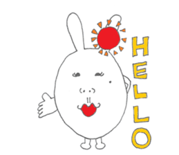 Mikawa rabbit also speak Kansai dialect2 sticker #7401014