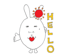 Mikawa rabbit also speak Kansai dialect2 sticker #7401014