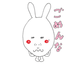 Mikawa rabbit also speak Kansai dialect2 sticker #7401016