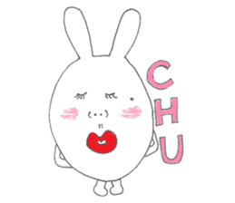 Mikawa rabbit also speak Kansai dialect2 sticker #7401021