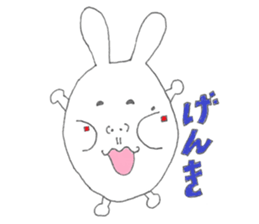 Mikawa rabbit also speak Kansai dialect2 sticker #7401022